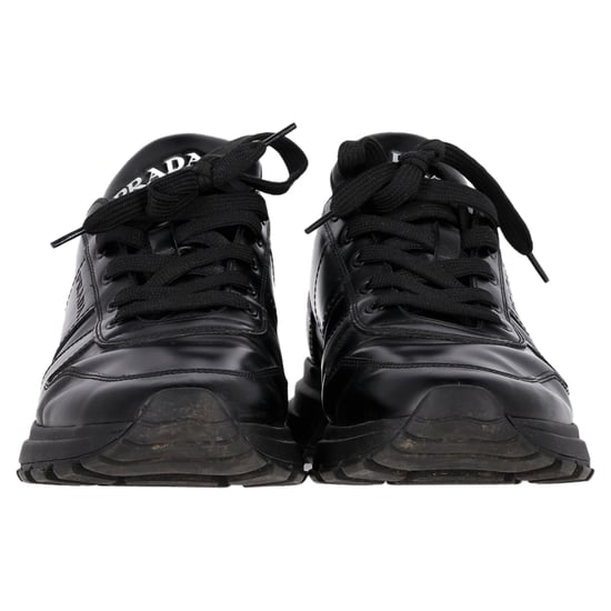 Prada Prax 01 Veterschoen Lage Sneakers in Zwart Kalfsleer - Image 3