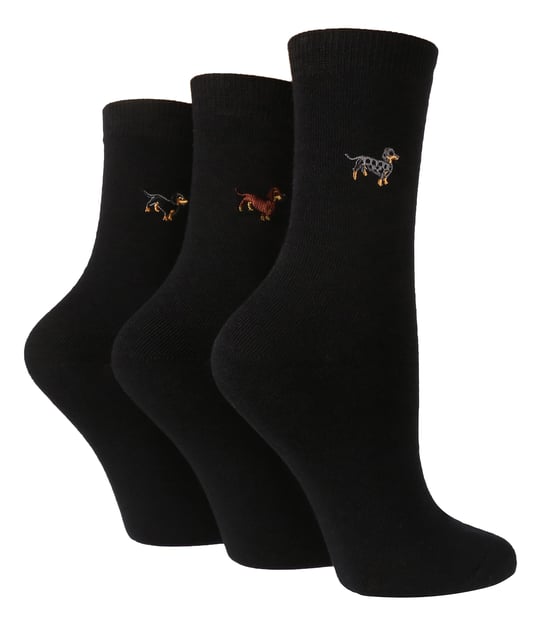 Wild Feet - Set van 3 sokken van geborduurd katoen voor dames - Kuiltje - Image 1