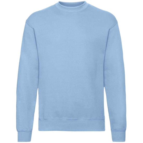 Fruit of the Loom Heren Klassiek 80/20 Ingezet Sweatshirt (Hemelsblauw) - Image 1