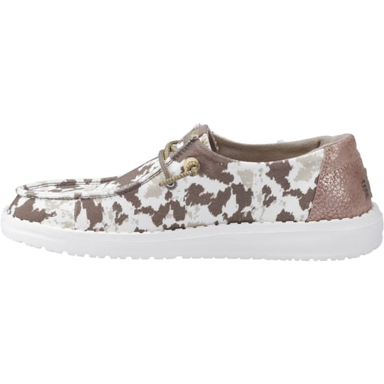 HEYDUDE Wendy Disco Koe Katoen Vrouwen Tan Loafers - Image 4