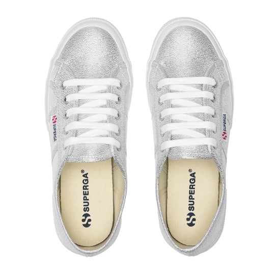 Superga Unisex 2750 Lamew Metallic Sportschoenen voor volwassenen (Grijs Zilver) - Image 3