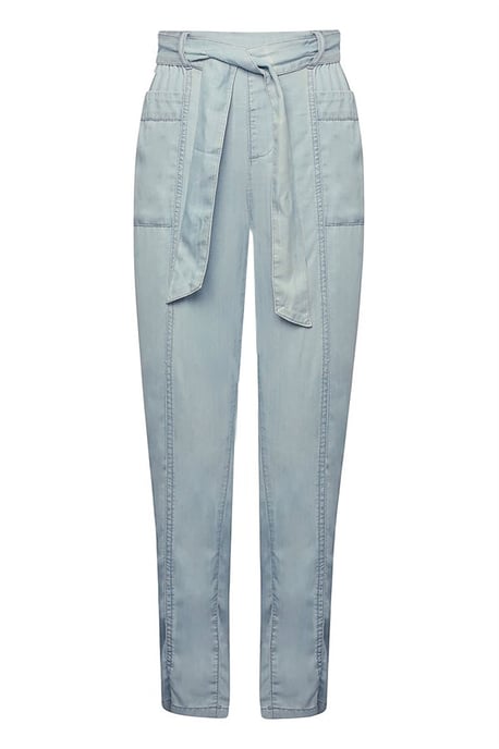 Chambray Relaxed Taper Trousers