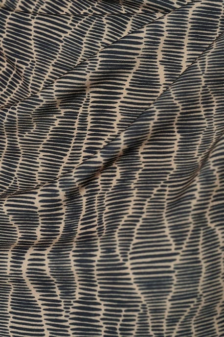 Caitlin Print Top Zwart / Taupe - Image 6