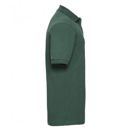 Russell Heren Ripple Collar & Manchet Poloshirt met korte mouwen (Fles groen) - Image 3