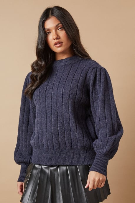 Bow Back Ribbed Jumper