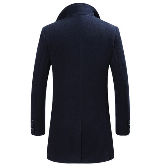 Allthemen Men's Wool Coat Winter Business Slim fit Lapel Coat Gray