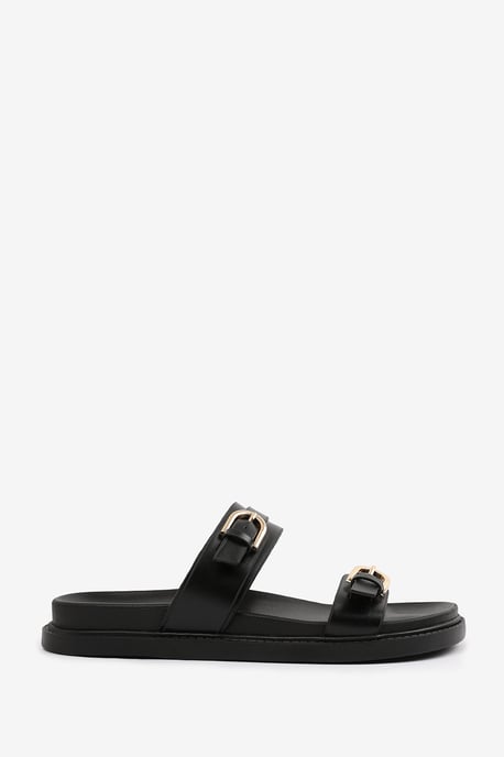 Wheres That From Womens 'Abril' Flatform Sandal With Double Buckle Strap Details