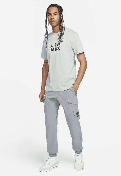 Nike Sportswear Retro Air Max T-shirt in stoffig grijs - Image 4