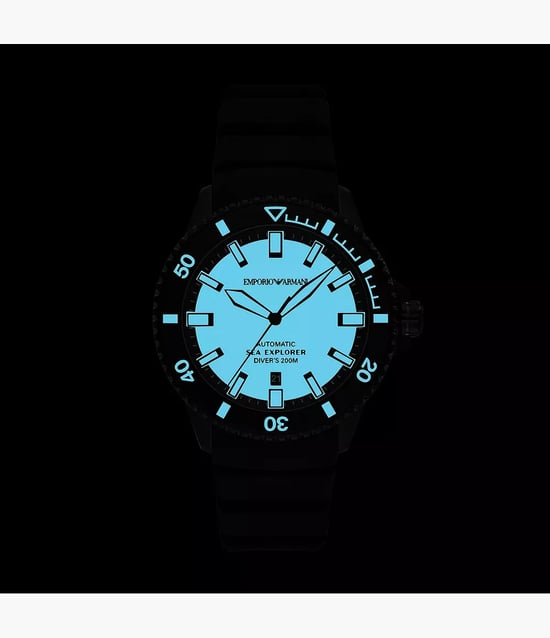 Emporio Armani Sea Explorer Heren Zwarte Horloge AR60085 - Image 4