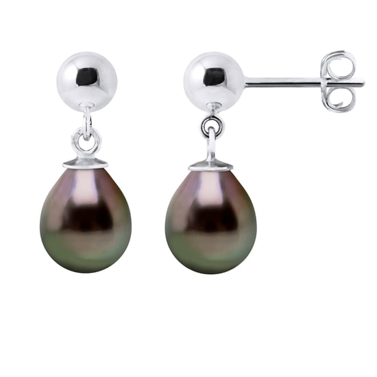 DIADEMA - Earrings - Silver and Real Tahitian Pearls