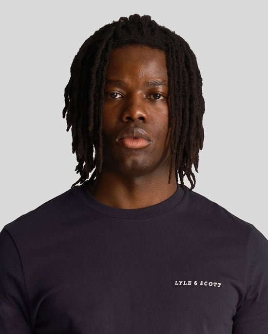 Lyle & Scott Men's Embroidered T-Shirt in Navy