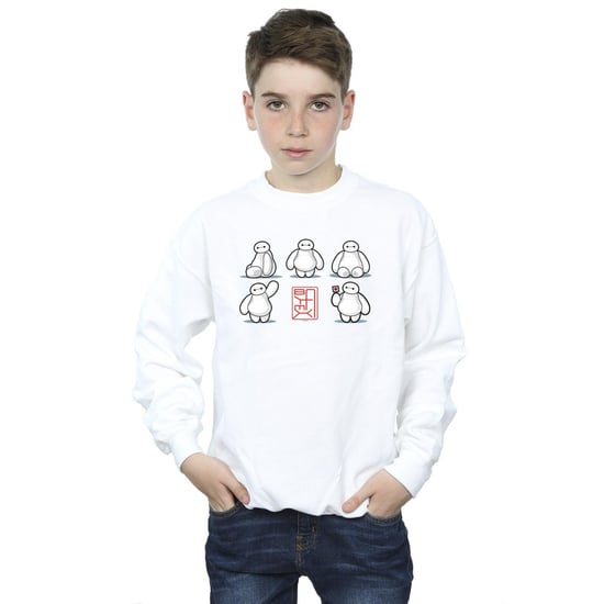 Disney Jongens Big Hero 6 Baymax Veel houdingen Sweatshirt (Wit) - Image 2