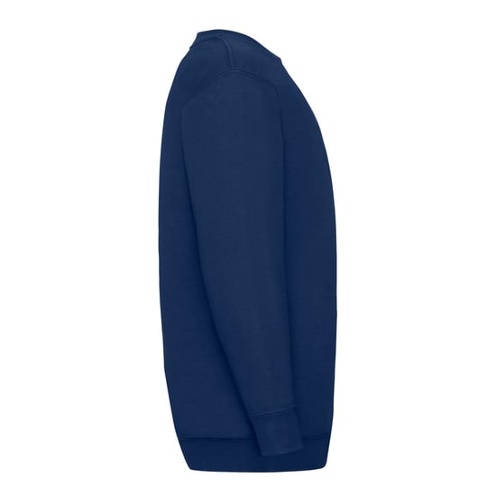 Fruit Of The Loom Childrens Unisex Set In Sleeve Sweatshirt (Navy)