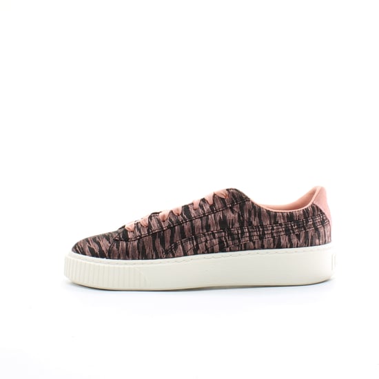 Puma Basket Platform VR Womens Pink/Black Trainers