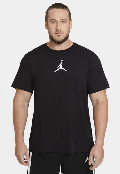 Nike Air Jordan Jumpman T-shirt met ronde hals voor heren in zwart - Image 1