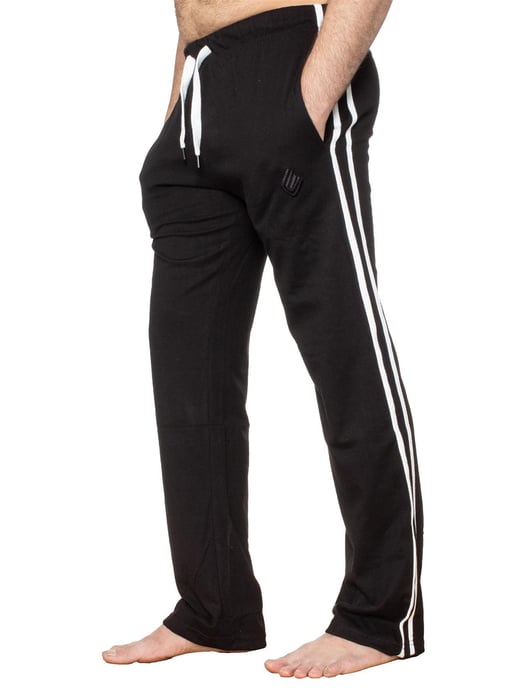 Enzo | Heren T-shirt & Broek Loungewear Set - Wit/Zwart - Image 3