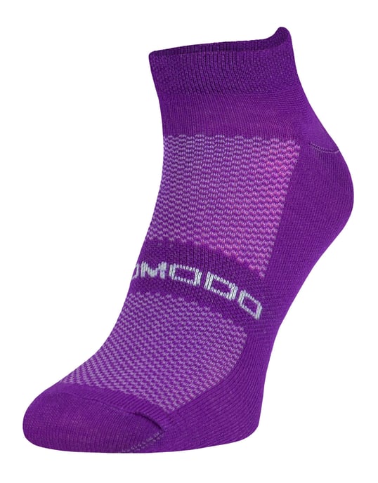 Merinowol hardloopsokken | Comodo | Lichtgewicht gedempte enkelsportsokken voor heren en dames - Fuchsia - Image 1