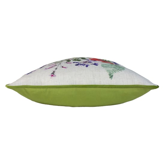 Evans Lichfield Wild Flowers Emma Floral Square Feather Filled Cushion