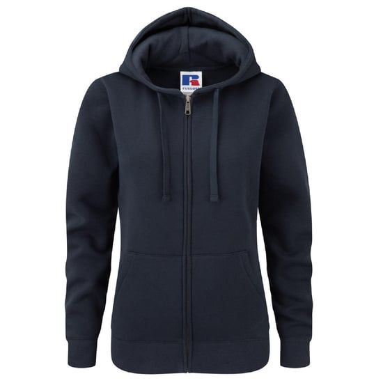 Russell Dames Premium Authentieke Hoodie met rits (3-laagse stof) (Franse marine) - Image 1