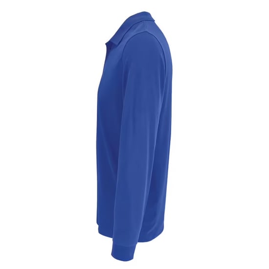 SOLS Unisex poloshirt met lange mouwen van katoen voor volwassenen (Koningsblauw) - Image 3