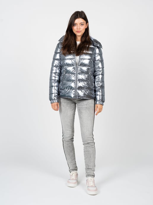 Guess jas Bomberjack Vrouw zilver - Image 2