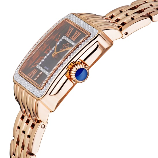 GV2 Dameshorloge Padova 12306B Zwitsers Quartz Parelmoer Diamant Rose Goud Roestvrij Staal - Image 3