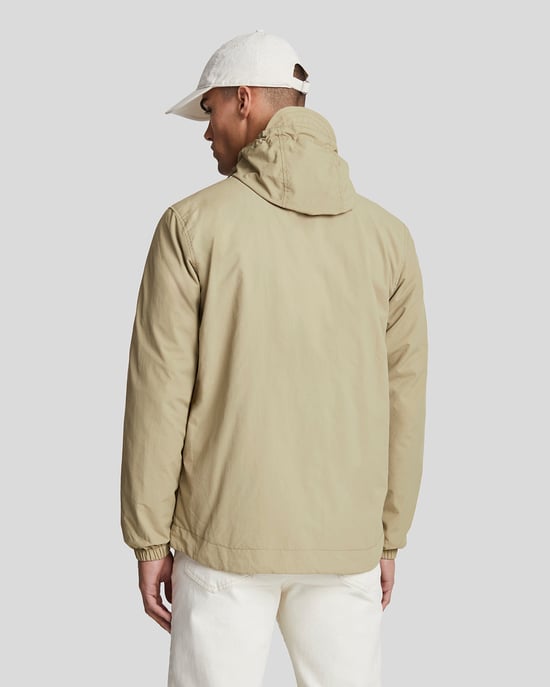 Lyle & Scott Branded Sage Unifrom korte groene lichtgewicht jas met capuchon - Image 3