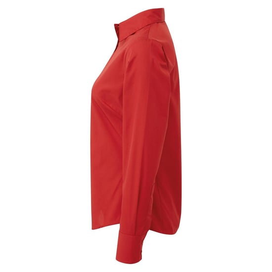 Premier Dames/Dames Shirt Met Lange Mouwen (Rood) - Image 3