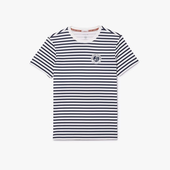 Men's Lacoste Sport Ultra Dry Sport Roland-Garros Edition T-Shirt in White