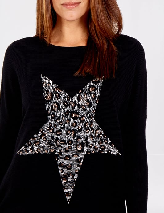 ELSA - Star Front Oversized Jumper