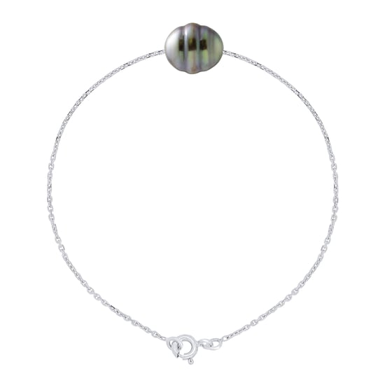 Bracelet Real Cultured Tahiti Pearl Circled 10-11 mm