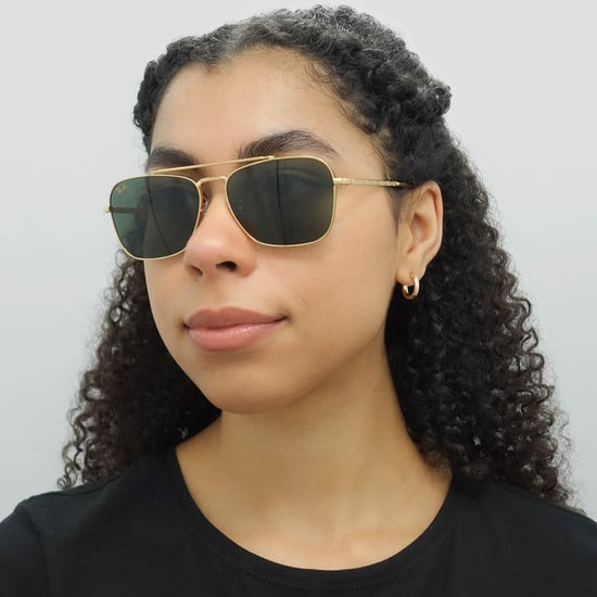 Ray-Ban Square Unisex Gold Green RB3636 New Caravan