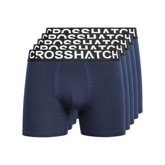 Crosshatch Heren Astral Boxershorts (Set van 5) (Marine) - Image 1