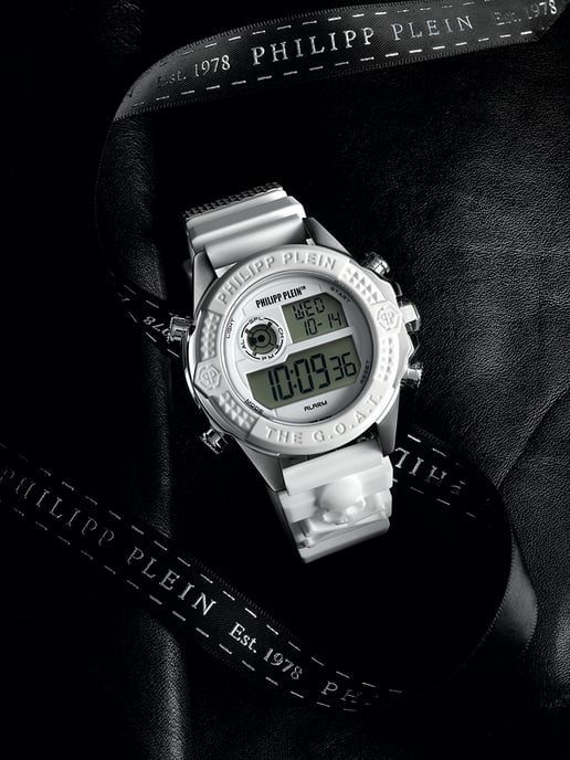 Philipp Plein The G.o.a.t. Unisex Horloge Wit PWFAA0121 - Image 3