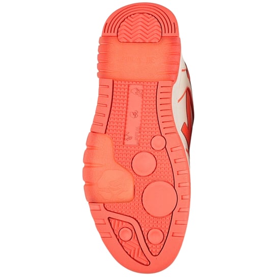 Off-White Out Of Office Coral Red Calf Leather Sneakers - Image 4