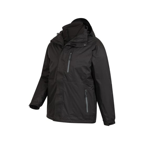 Mountain Warehouse Heren Bracken Extreme 3 in 1 Waterdichte Jas (Zwart) - Image 3