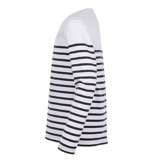 SOLS Kinderen/Kinderen Matelot Gestreept T-shirt Met Lange Mouwen (Wit/Zwaar) - Image 3