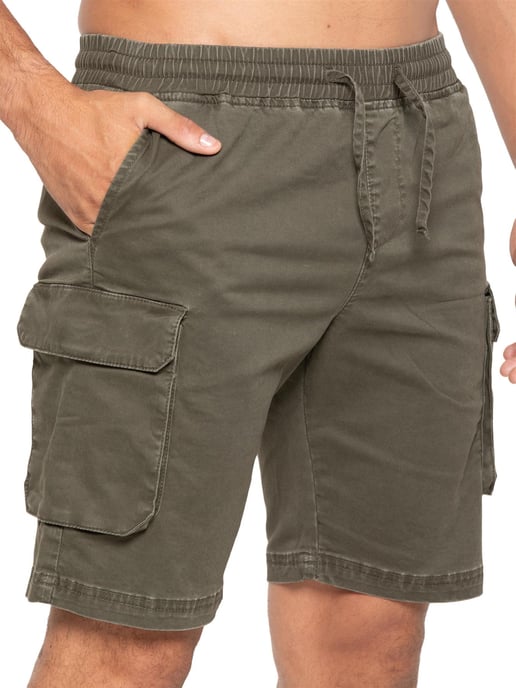 Enzo | Heren Cargo Korte Broek - Khaki - Image 3