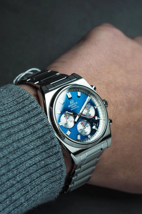 Casio Edifice Men's Silver Watch EFB-730D-2AVUEF