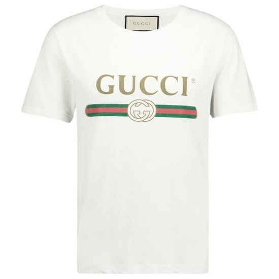 Gucci gewassen Gucci logo slim-fit wit T-shirt - Image 1