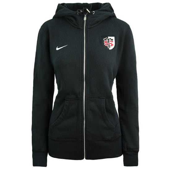 Nike Rugby Stade Toulousain Zip Up Hoodie Dames Zwart Trui 454221 010 - Image 1