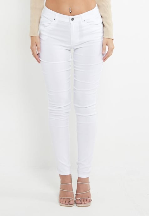 MYT Dames Skinny Super Stretch Chino Wit - Image 6