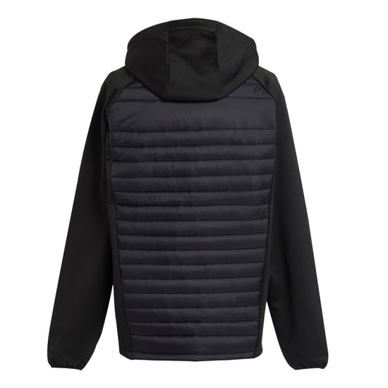 Regatta Mens Navigate Quilted Hybrid Jacket (Black/Orange Pop)