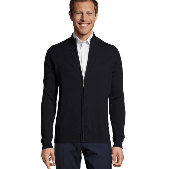 SOLS Heren Gordon gebreid vest met rits (Marine) - Image 1