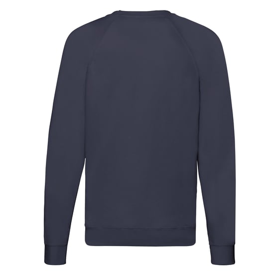 Fruit of the Loom Unisex Lichtgewicht Raglan Sweatshirt voor volwassenen (Deep Navy) - Image 2