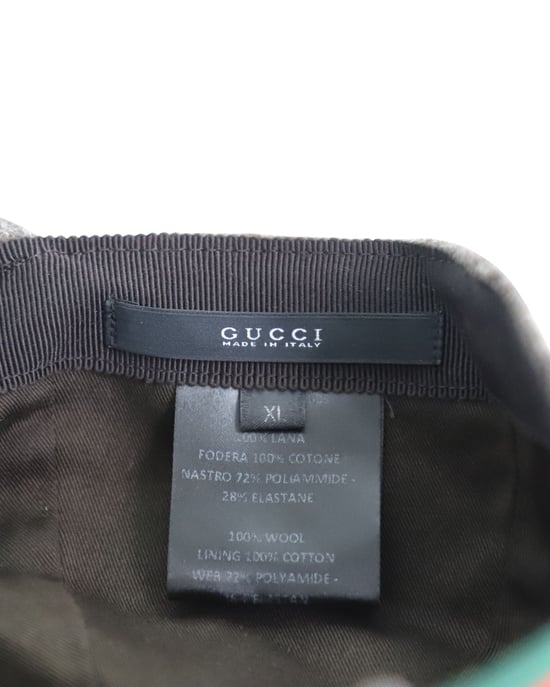 Gucci Baseball Cap in Brown Wool - Image 5