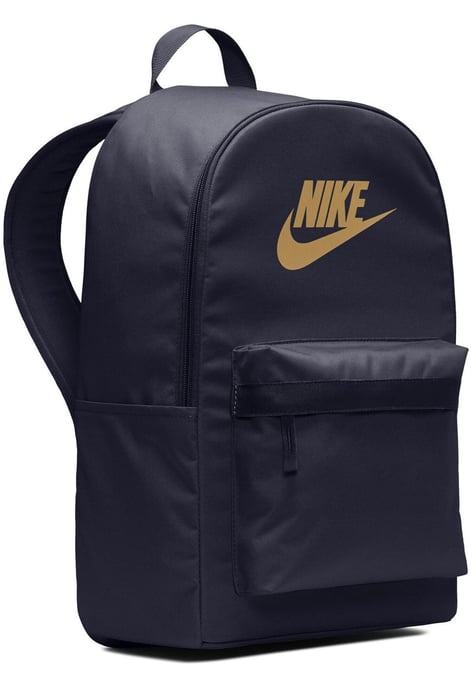 NIKE Unisex Heritage Rugzak - 2.0 Tas Zwart met Goud Logo - Image 3