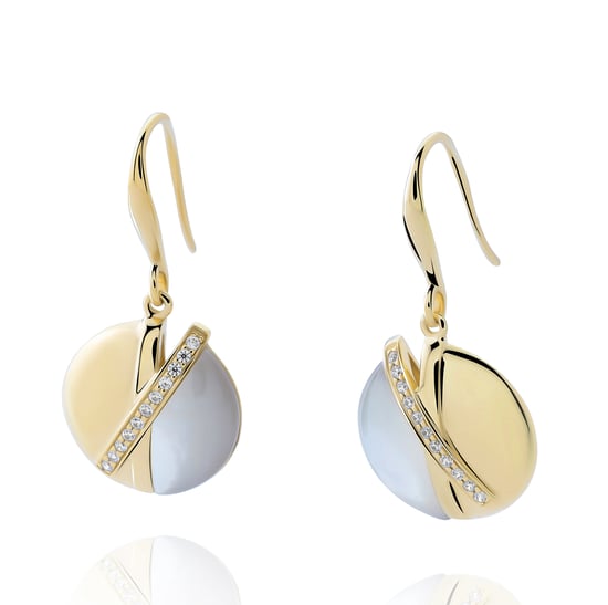Orphelia 'Moragene' Dames 925 Sterling Zilveren Hangende Oorbellen - Goud ZO-7506/G - Image 2