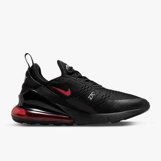 Nike Air Max 270 Trainers, Black/White/University Red - Image 2