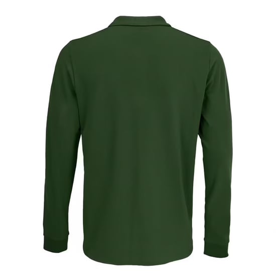 SOLS Unisex poloshirt met lange mouwen van katoen voor volwassenen (Fles groen) - Image 2